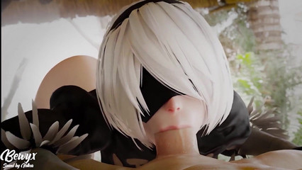 Эта 3д подборка порно из игры Nier Automata заставит тебя кончить